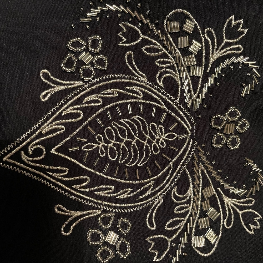 Embroidered crop top